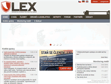 Tablet Screenshot of gunlex.cz